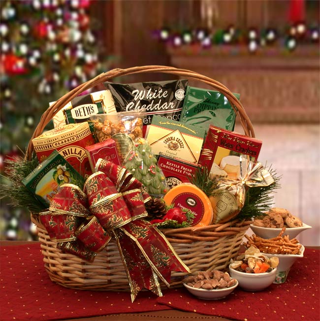 The Bountiful Holiday Gourmet Gift Basket- Christmas gift basket