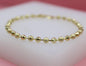 18K Gold Filled Shiny Textured Ball Bracelet (I441)