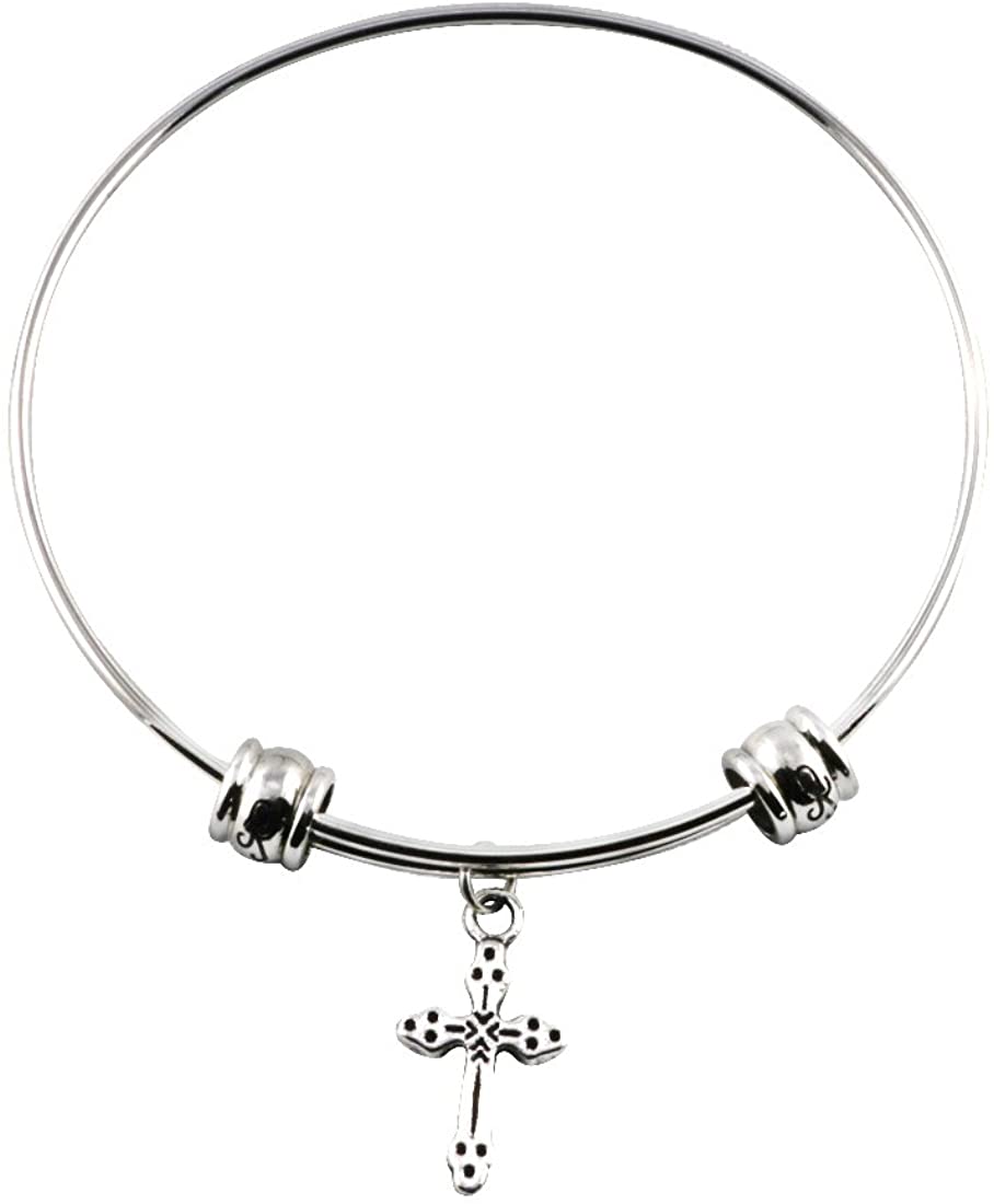 Emerald Park Jewelry Cross Fancy Bangle