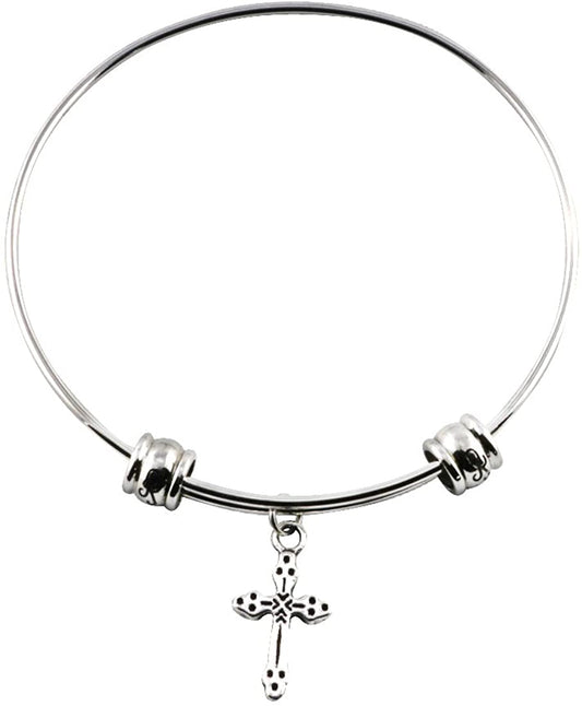 Emerald Park Jewelry Cross Fancy Bangle