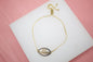 18K Gold Filled Love Adjustable Box Chain Bracelet