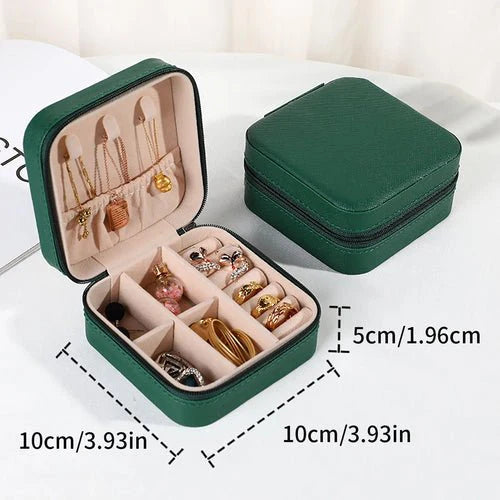 Portable Mini Jewelry Storage Box Travel Organizer Jewelry Case