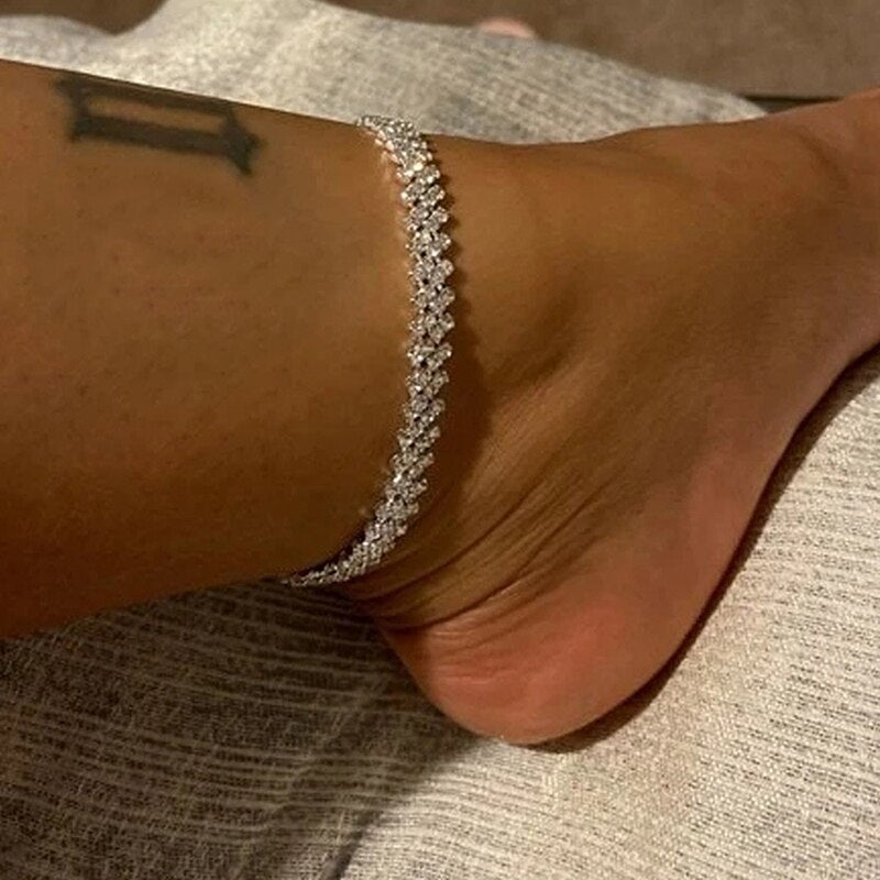 Beach Accessories Crystal Anklet for Women