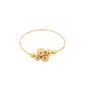 Wrist Cuff Bangle With Gold/Pearls Ball Beads (B2)