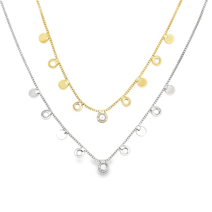 CZ Dangle Cable Chain