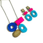 Colorful Geometric Jewelry Set Handmade