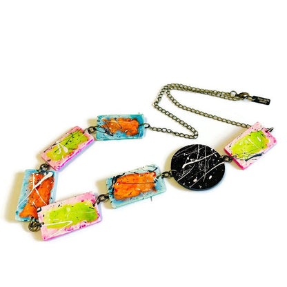 Paint Splash Jewelry Set Handmade
