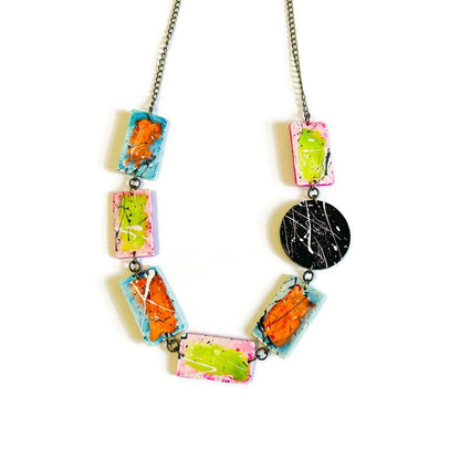 Paint Splash Jewelry Set Handmade