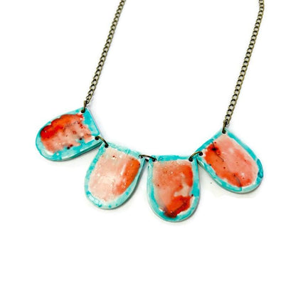 Pastel Statement Jewelry Set Handmade